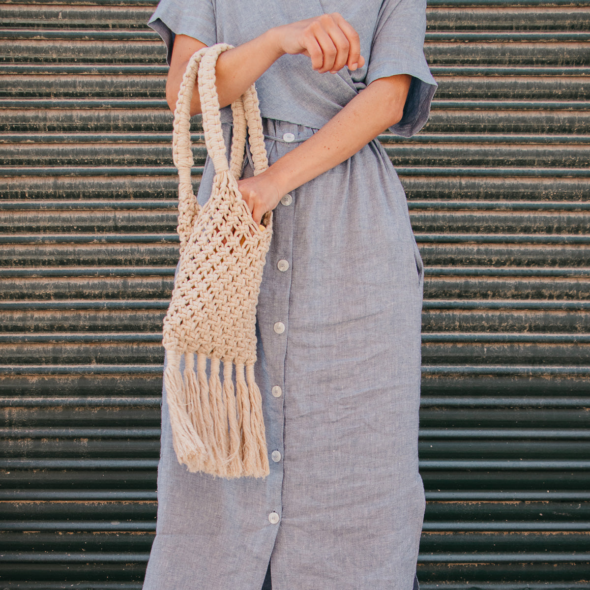 Kit de sac en macramé avec patron - Cairo