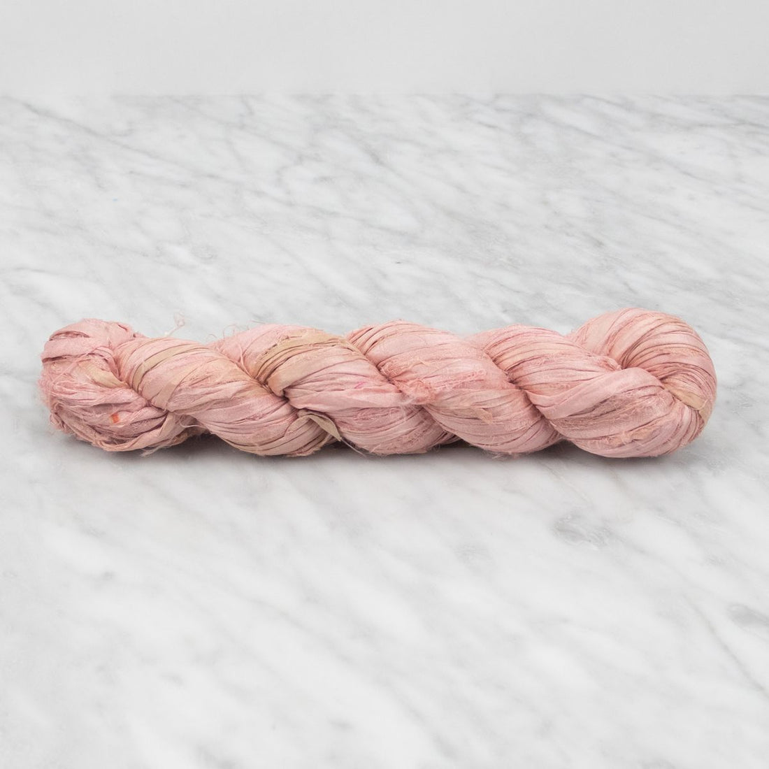 Recycled Sari Silk Ribbon - Peach Blossom