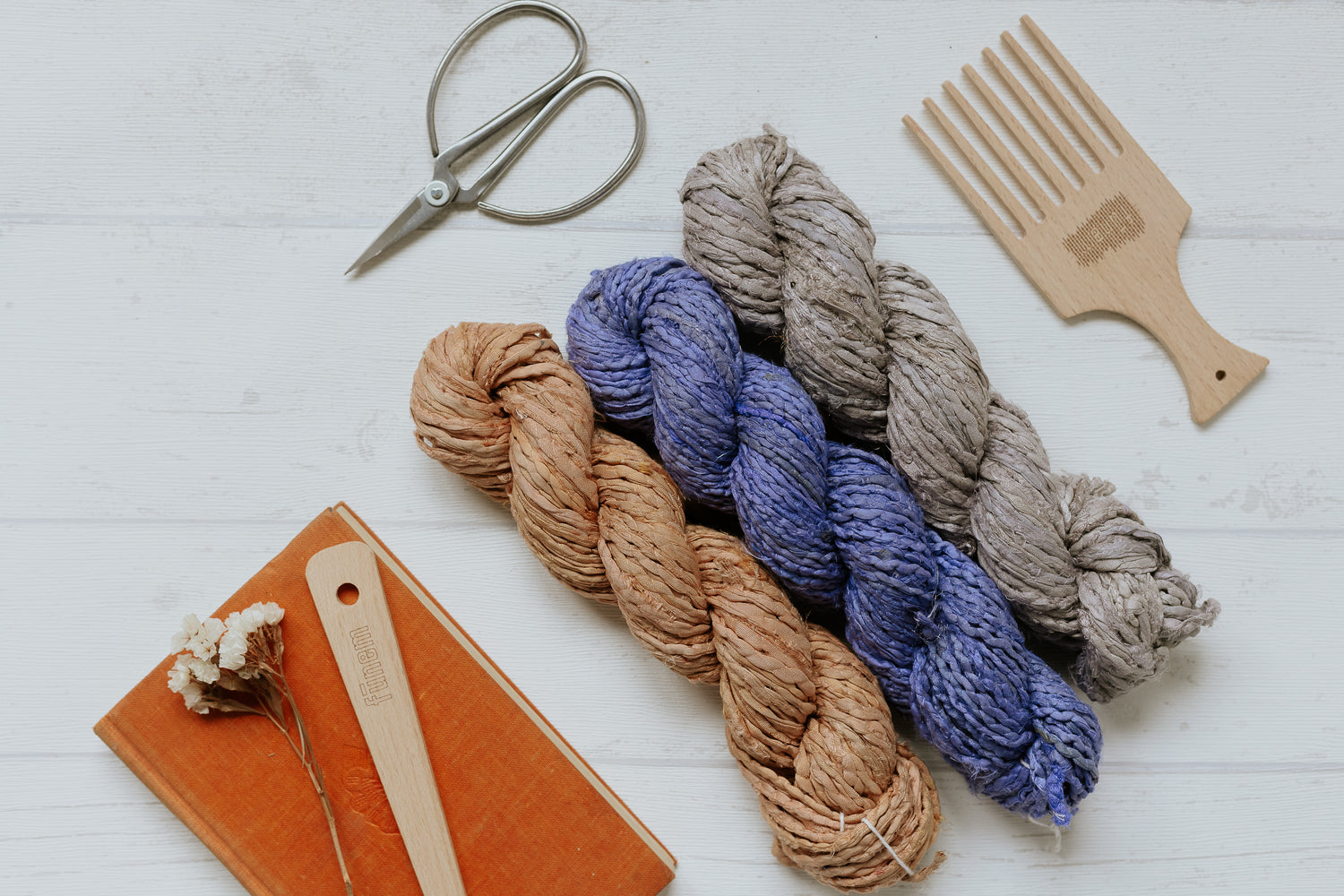 Embroidered Sari Silk Yarn