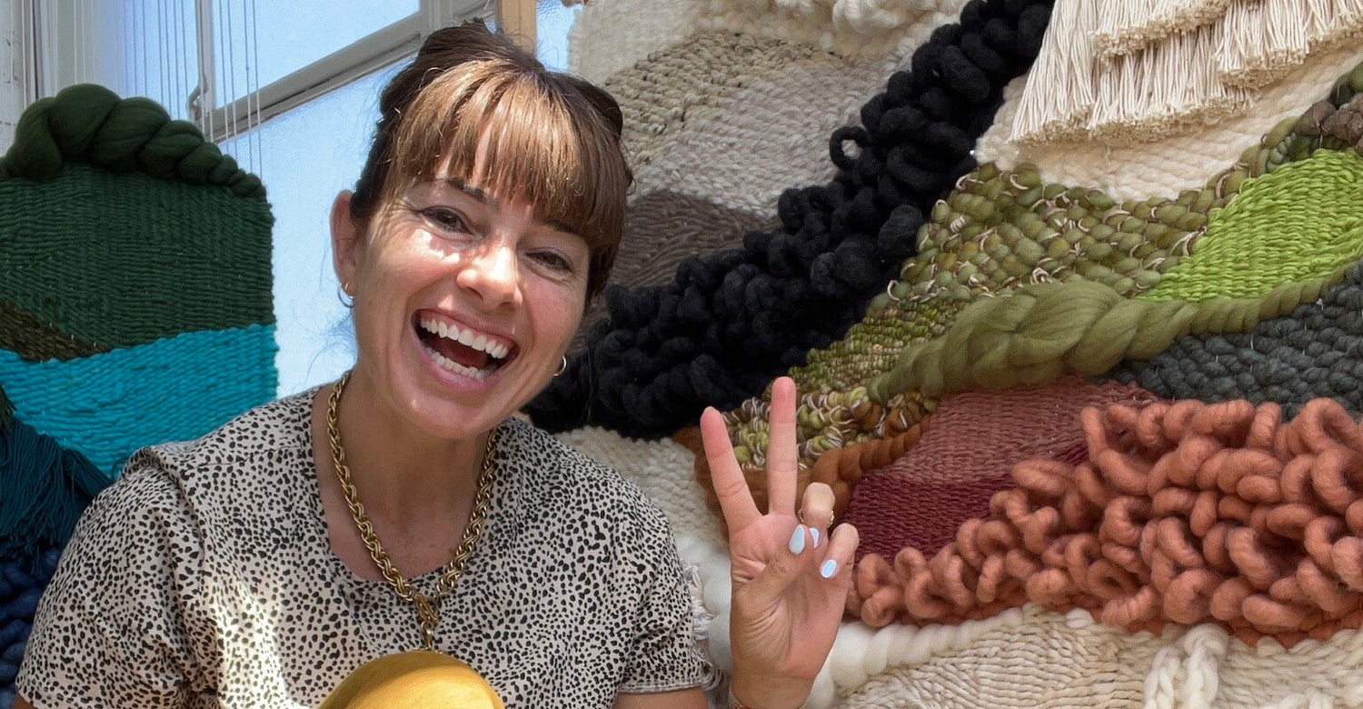 Maryanne Moodie, the creative force behind @maryannemoodie, collaborated with Funem Studio, bringing her passion for weaving to our community. Explore her unique collection and dive into the world of vibrant and inspired creations.