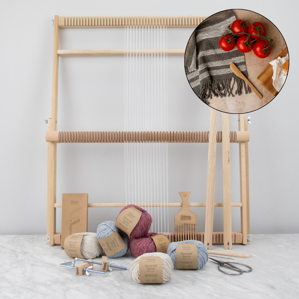 Tea Towel  Weaving Kit with Pattern - Studio Stiller x Fūnem Studio