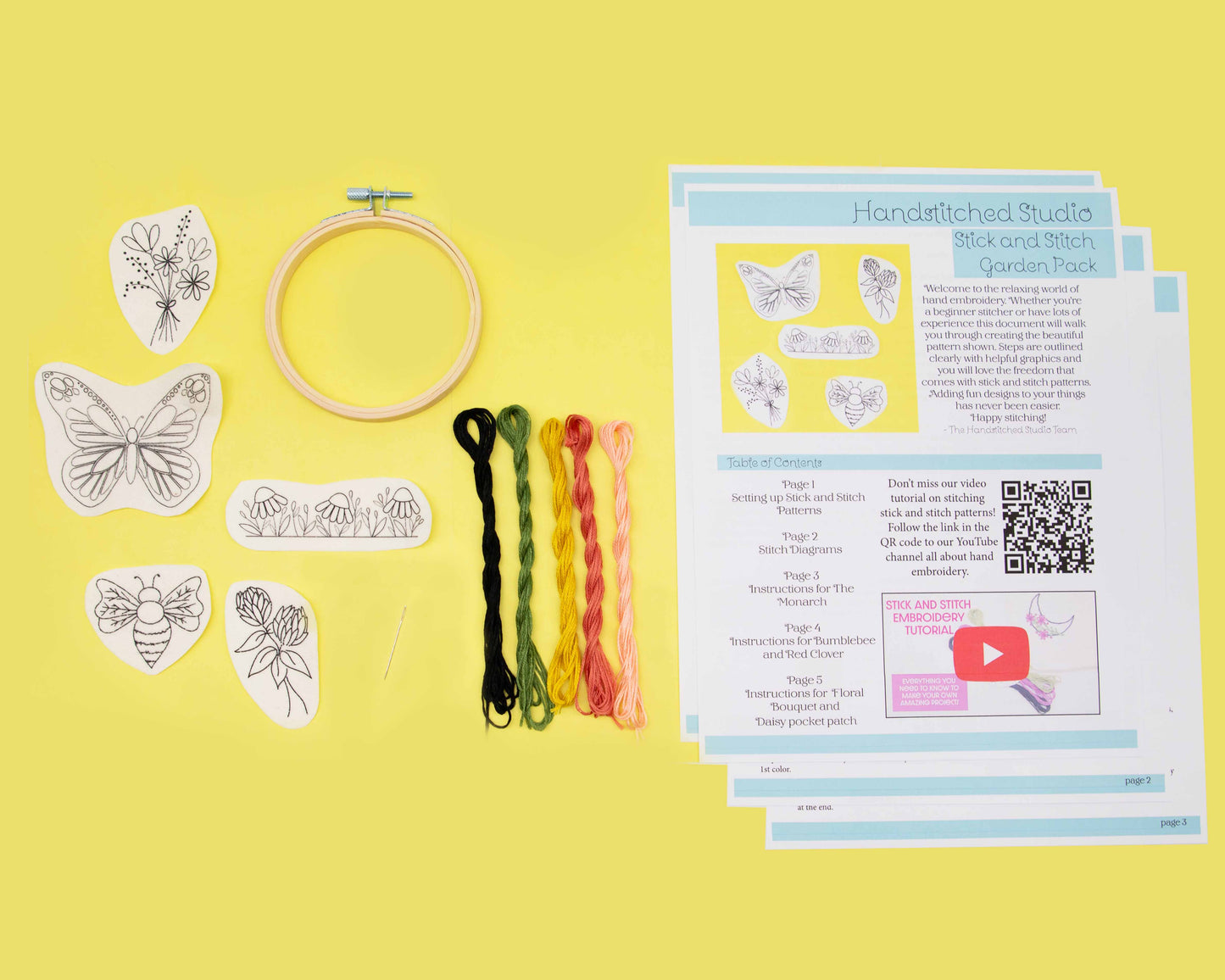 Stick and Stitch Kit - Floral Universe - Coming Soon