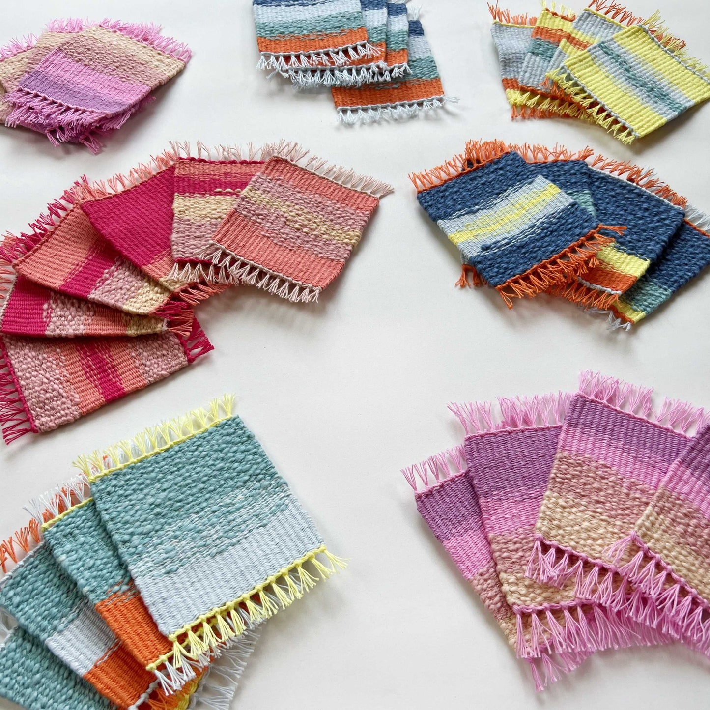 ❓🎁 Mystery Box - Set of 12 Handwoven Coasters - x Painted Sky Textiles