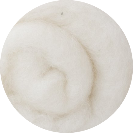 Carded Maori Wool - Sand