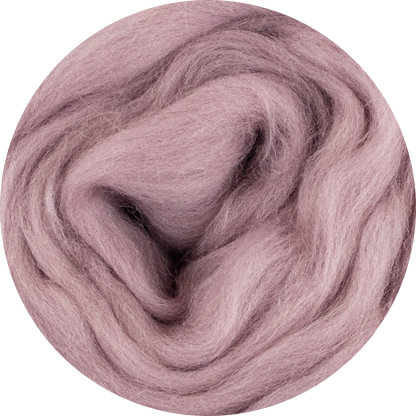 Roving en laine mérinos biologique - Blush