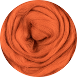 Mèche de laine mérinos biologique - Brique