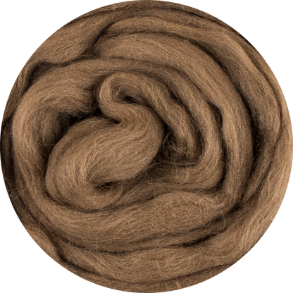 Organic Merino Wool Roving - Camel