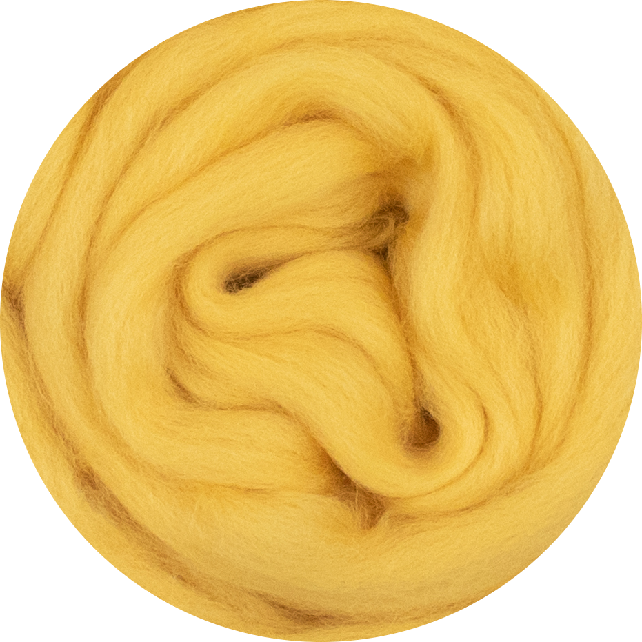 Organic Merino Wool Roving - Corn