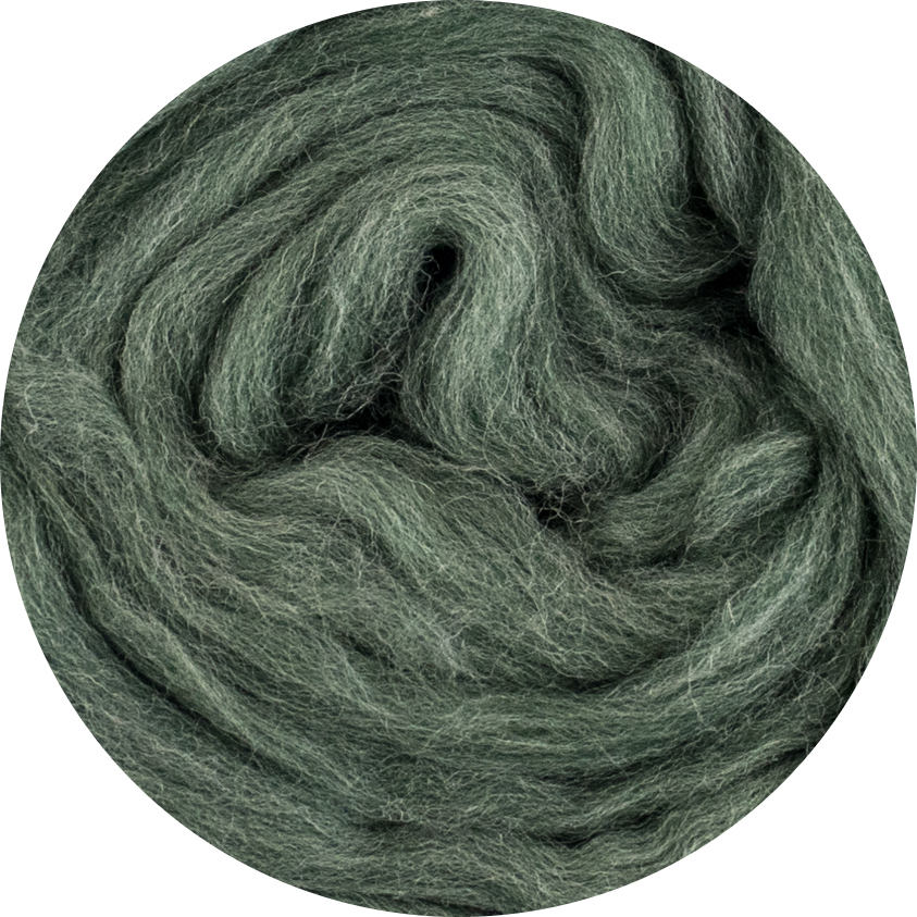 Organic Merino Wool Roving - Fir Mix