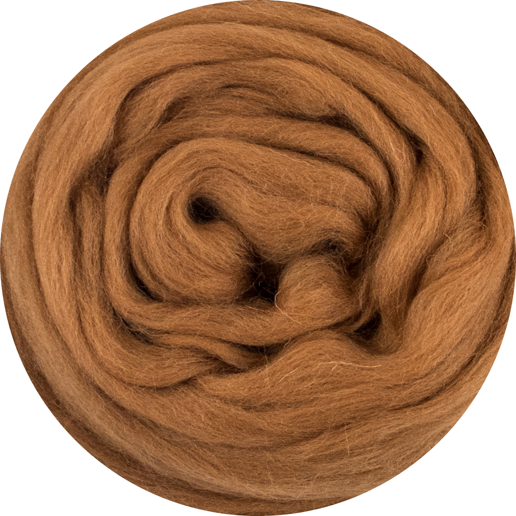 Organic Merino Wool Roving - Fox