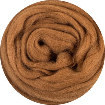 Organic Merino Wool Roving - Fox