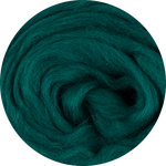 Organic Merino Wool Roving - Jade