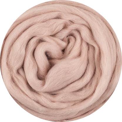 Organic Merino Wool Roving - Nude