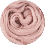 Organic Merino Wool Roving - Rose