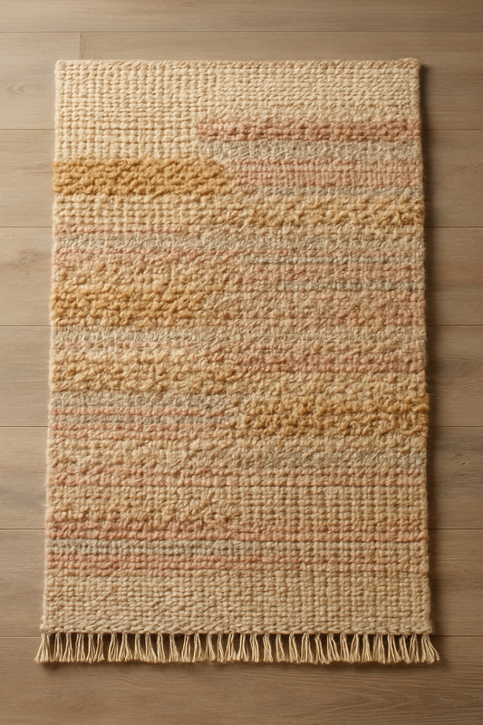 Rug Weaving Kit - Supplies and XL loom with Pattern