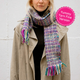 Icicle Scarf Weaving Kit - Supplies only with Pattern (no loom) - Yummy Version