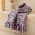 2 Kits Bundle | Fluffy & Icicle 2 Scarves Weaving Kit - Supplies and 1x Medium loom with Patterns - Yummy Yarn