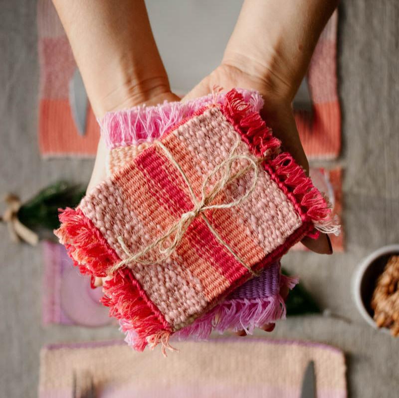 ❓🎁 Mystery Box - Set of 12 Handwoven Coasters - x Painted Sky Textiles