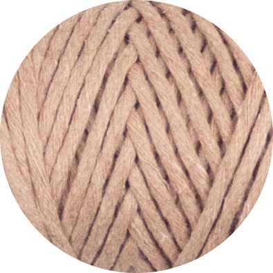3mm Recycled Cotton String - Antique Peach