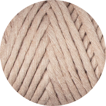 3mm Recycled Cotton String - Beige