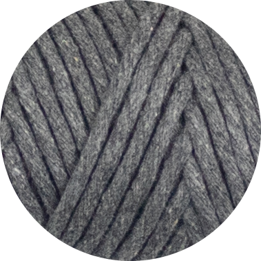 3mm Recycled Cotton String - Dark Heather Grey