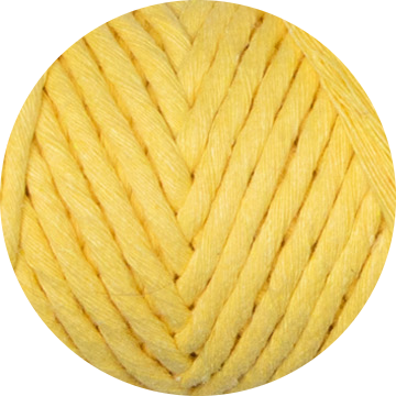 3mm Recycled Cotton String - Lemon