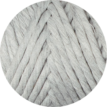 3mm Recycled Cotton String - Light Heather Grey