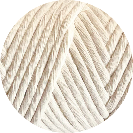 3mm Recycled Cotton String - Off White