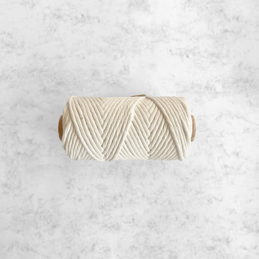 3mm Recycled Cotton String - Off White