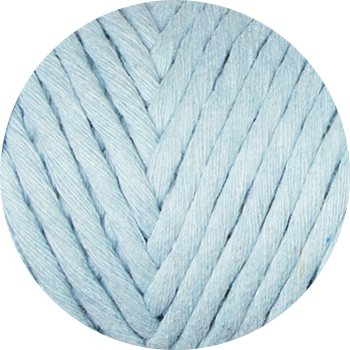 3 mm Schnur aus recycelter Baumwolle – Himmel
