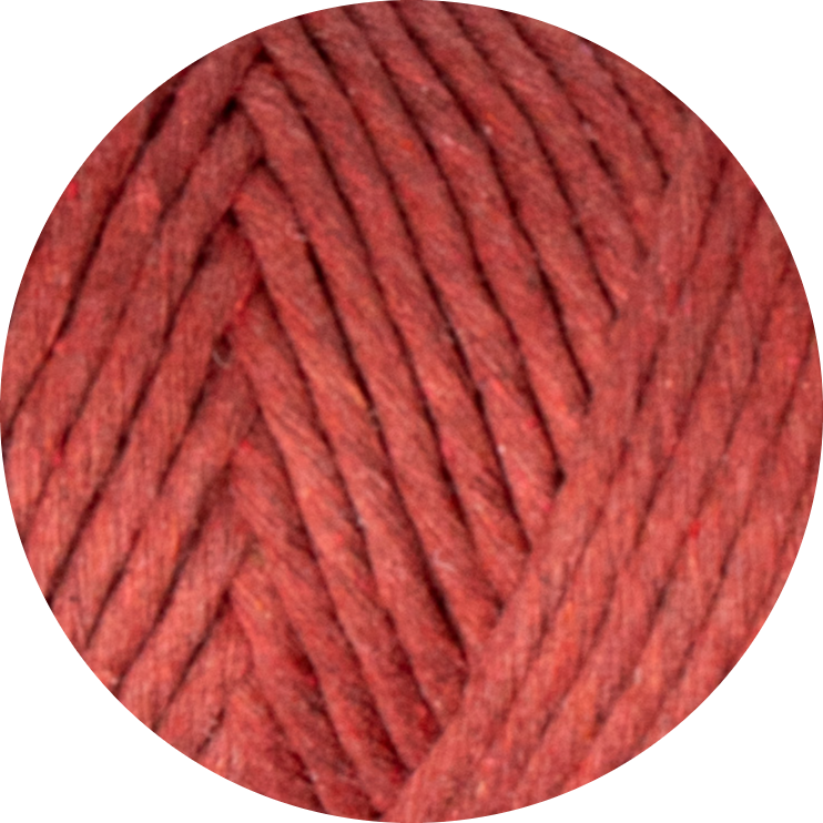 5mm Recycled Cotton String - Stone Red