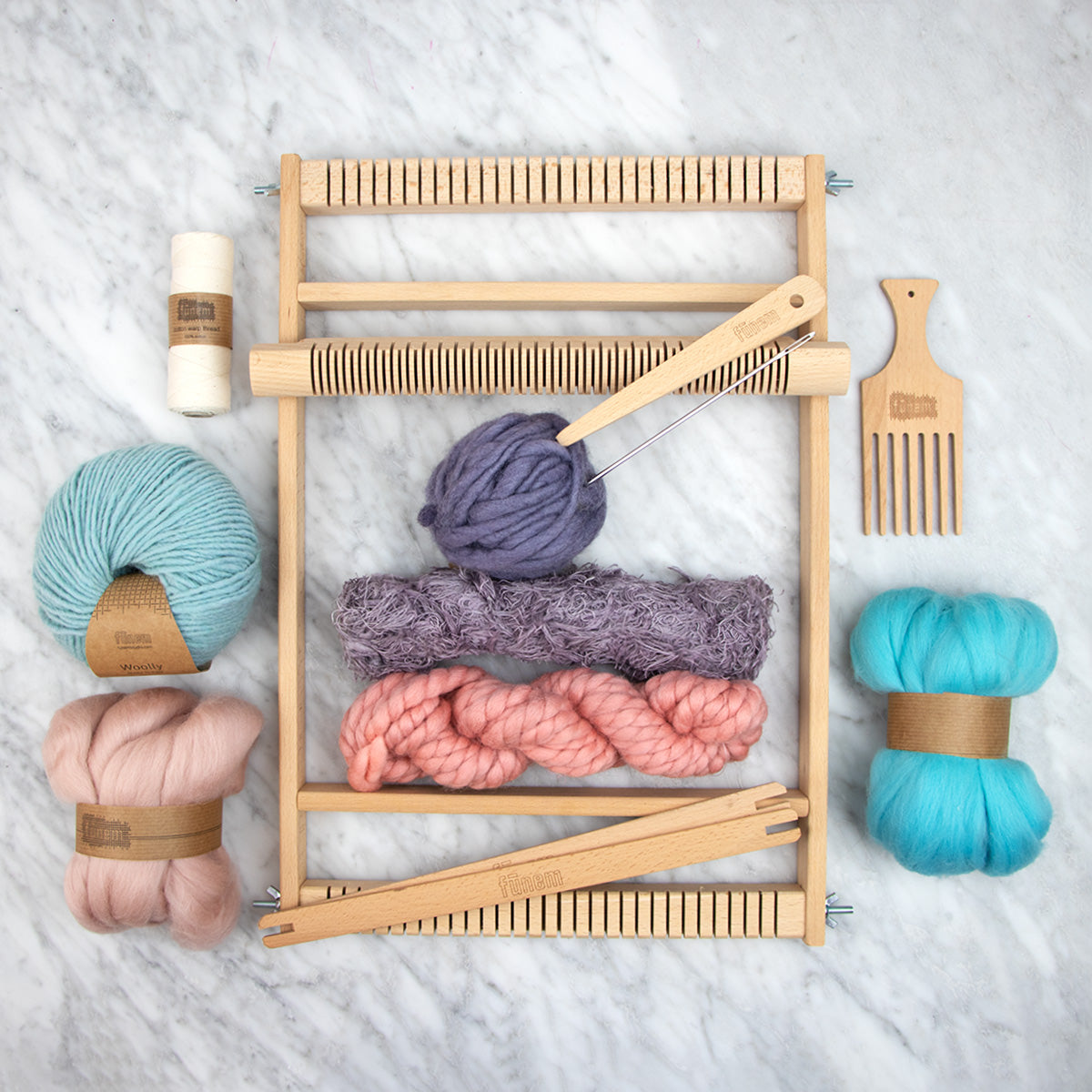 Weaving Supplies and loom - Mystic Bloom