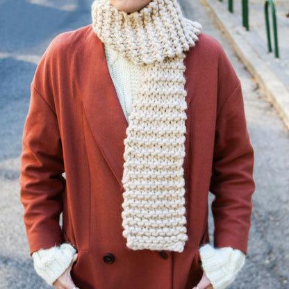 We Are Knitters Knitting Kit - Dinka Scarf in Natural