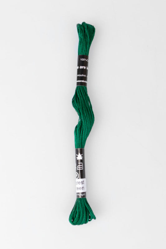 F. Green Thread Embroidery Thread - Forest Green