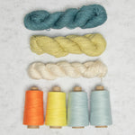 Bundle Coasters (x12) & Placemats (x2) Weaving Kit - Supplies only with Pattern (no loom) - x Painted Sky Textiles