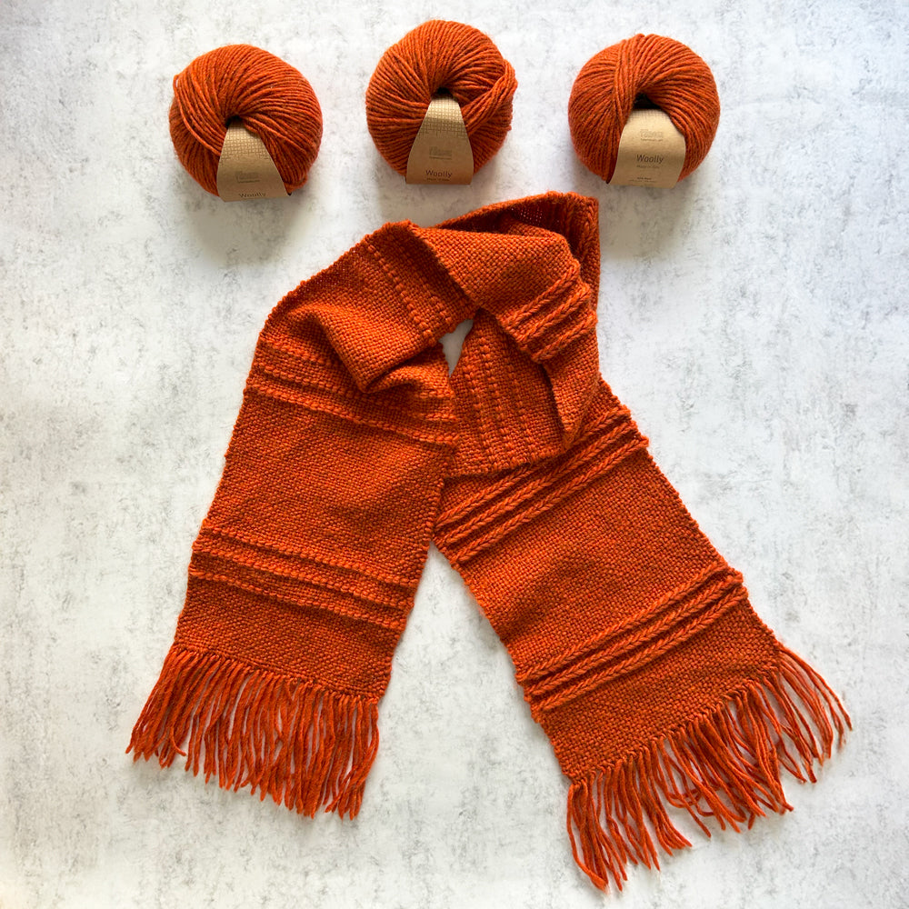 Fluffy Scarf Kit de tissage - Fournitures et motifs