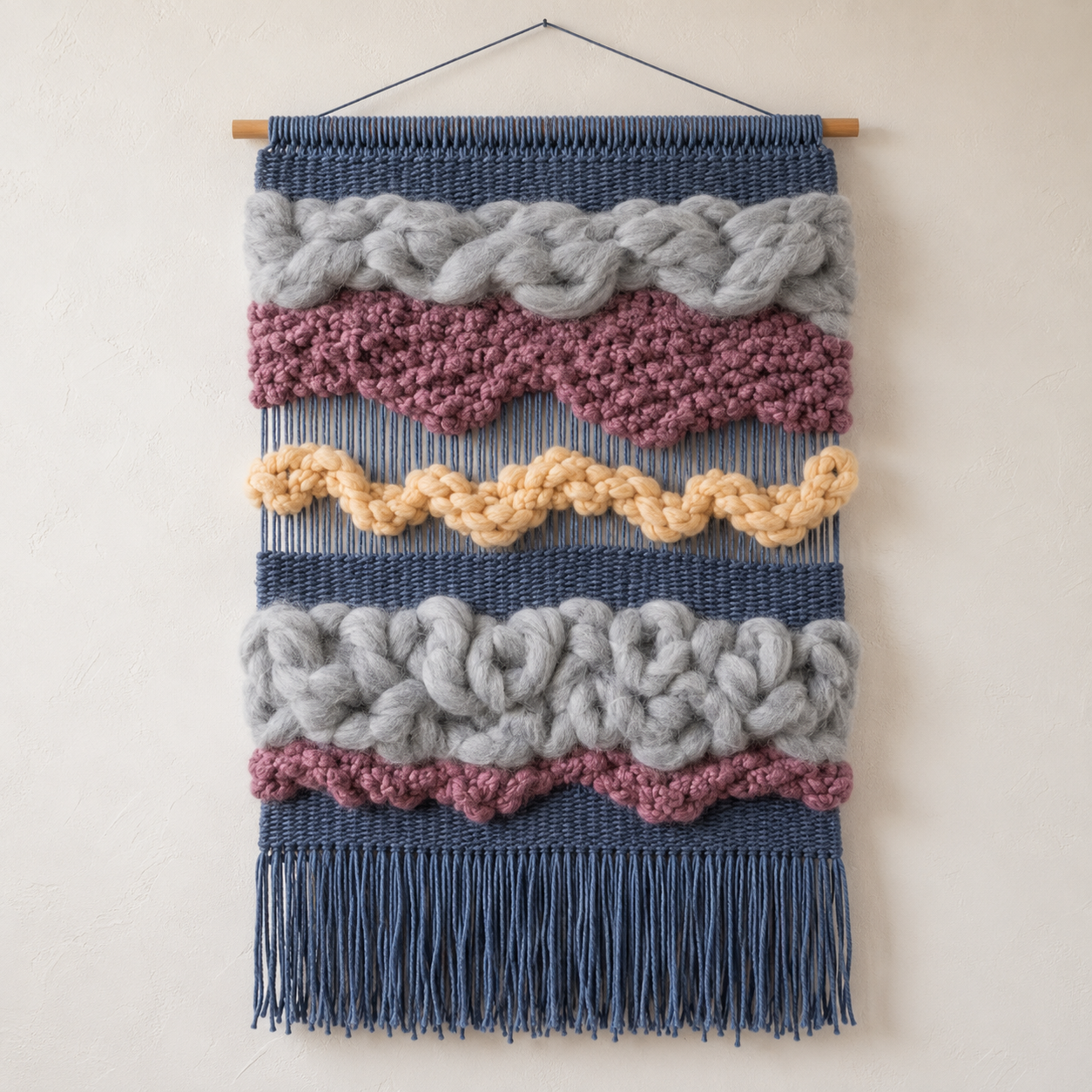 Freestyle Weaving Kit with Medium Loom - Coastal Mist