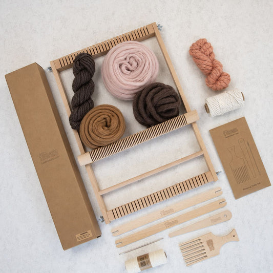 Freestyle Weaving Kit with Medium Loom - Desert Rose