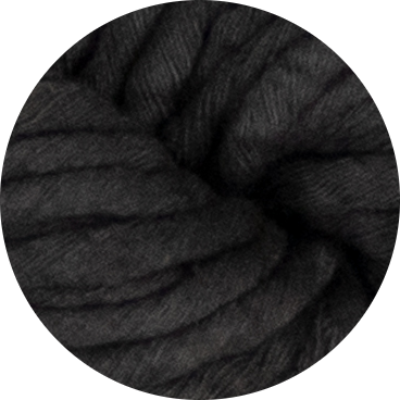 Handgefärbte 5 mm Baumwollschnur – Kohle