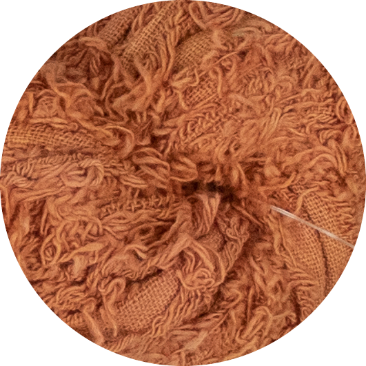 Baumwoll-Frizz-Band – Dunkler Pfirsich