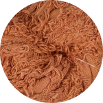 Baumwoll-Frizz-Band – Dunkler Pfirsich