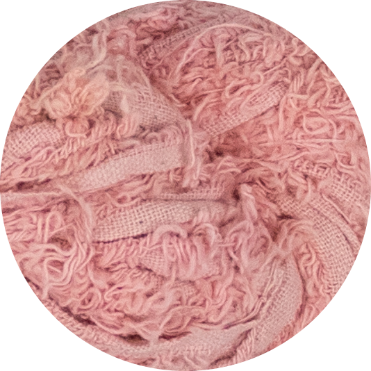 Baumwoll-Frizz-Band – Pfirsichblüte