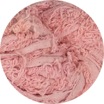 Baumwoll-Frizz-Band – Pfirsichblüte