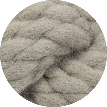 Grosse laine mérinos torsadée - Gris argenté