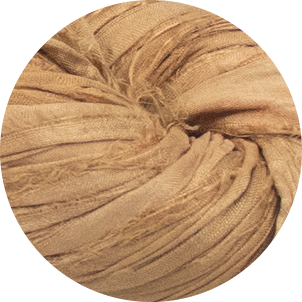 Recyceltes Sari-Seidenband – Antikgold