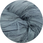 Recyceltes Sari-Seidenband – Chambray