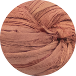 Recycled Sari Silk Ribbon - Dark Peach