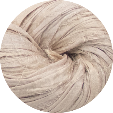 Recyceltes Sari-Seidenband – Puder