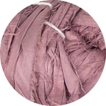 Ruban de Soie Sari Recyclé - Rose Aubépine