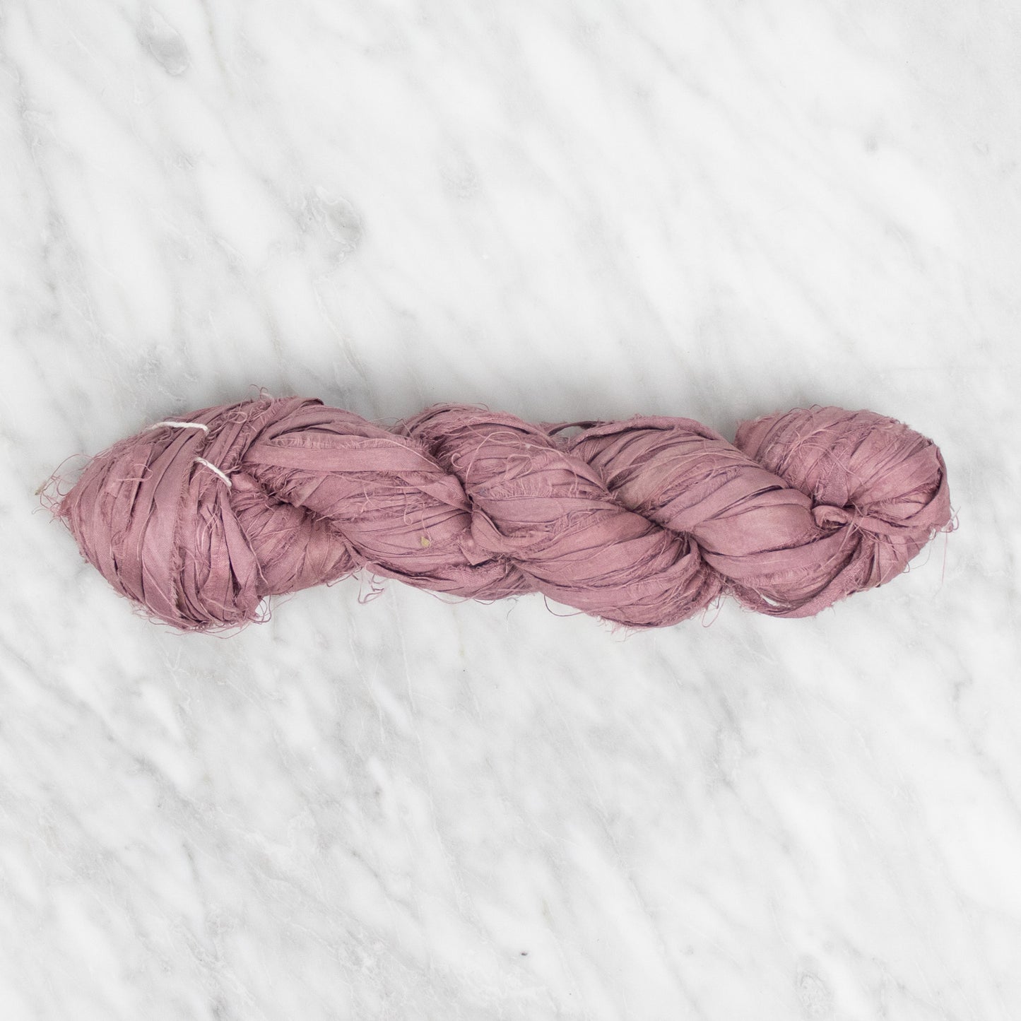 Ruban de Soie Sari Recyclé - Rose Aubépine